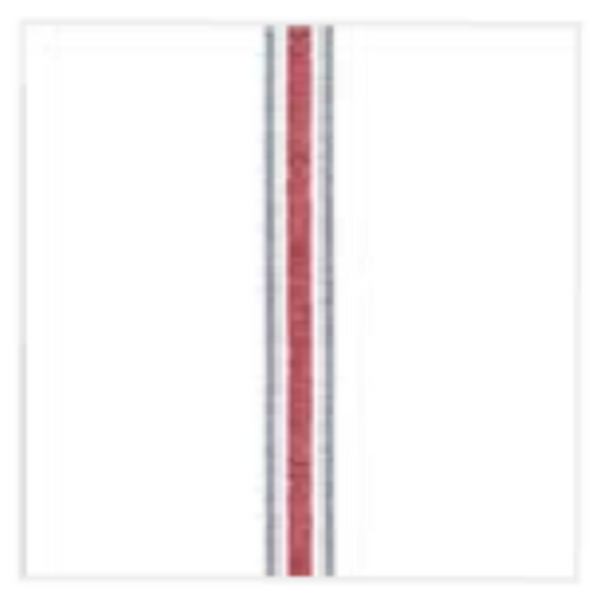 Hvite - red stripe - servietter Paviot