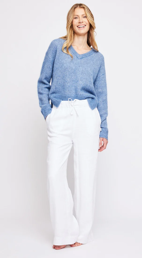 Immi linen pants - white