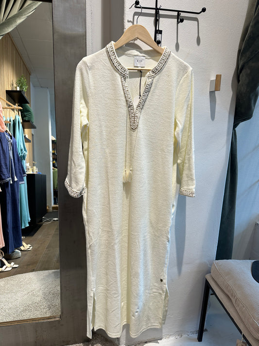Kaftan Frotté Long dress -  Ivory