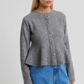 Hiva Peplum Knit Cardigan