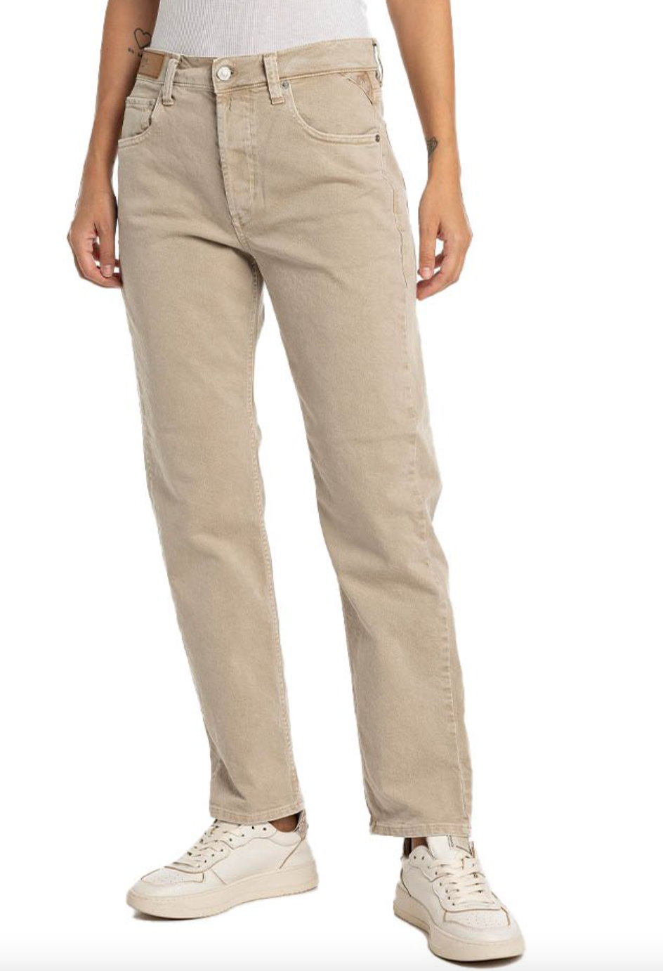 Maijke straight hight waist - Sahara