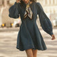 Denim fitted dress