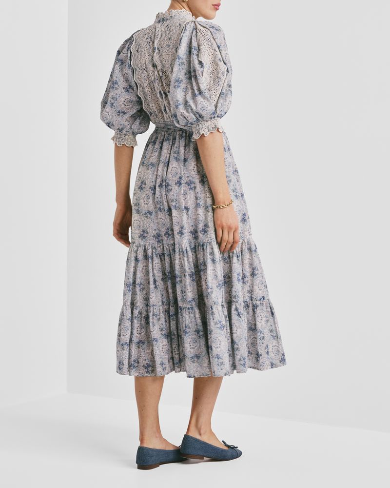 Cotton Slub Midi Dress