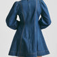Denim fitted dress