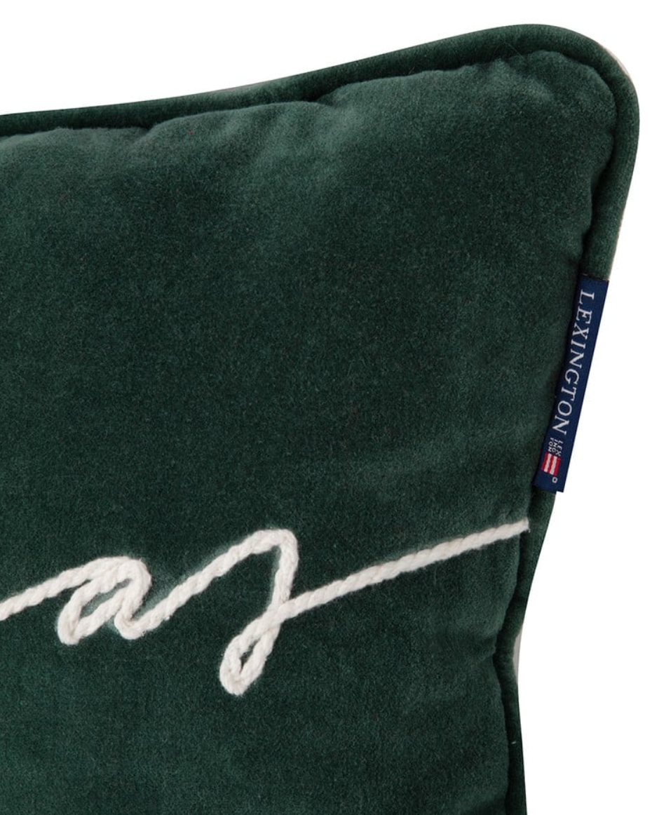 Pute M/Julemotiv Christmas, Bomullsfløyel