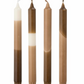 Dip dye kronelys - brown