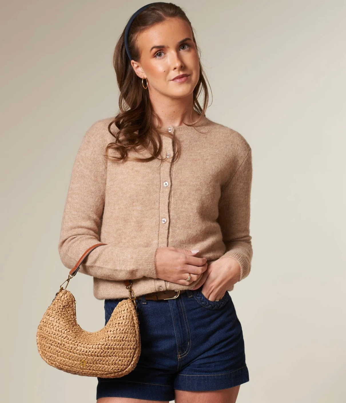 Raffia Shoulder Bag