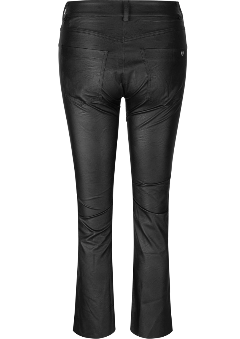 Shortcut leather look - bukse