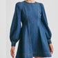 Denim fitted dress