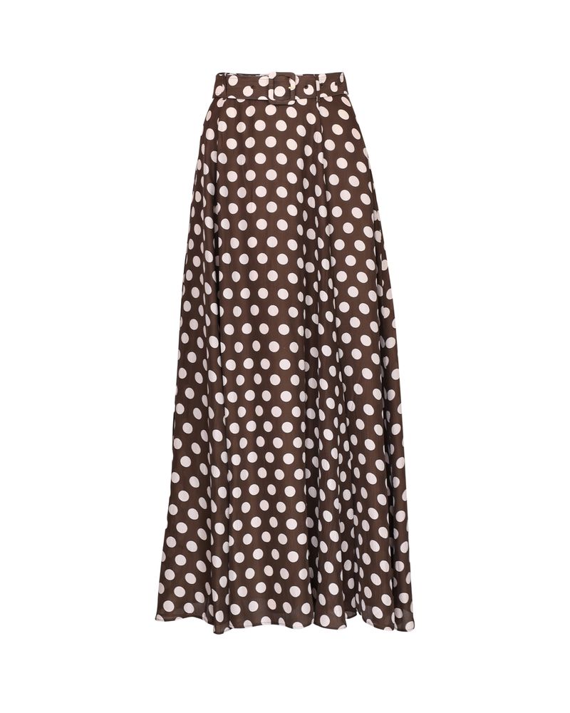 Striped Organza Maxi Skirt