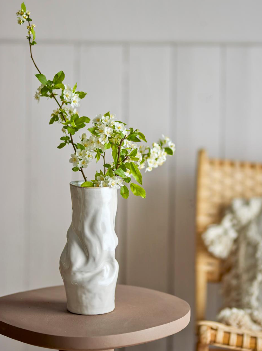 Araba Vase, White, Stoneware