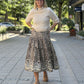 Taffeta Midi Skirt