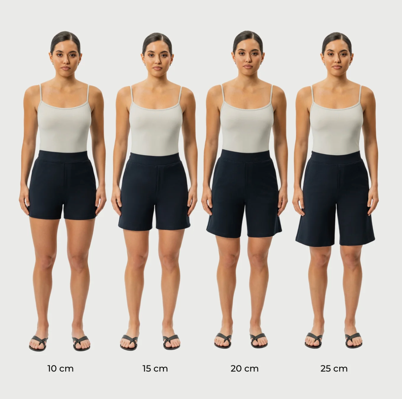 Light Ponte Shorts - 15cm