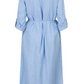 Shirtdress Linen/Visco Pinstripe