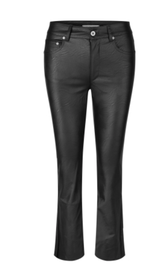 Shortcut leather look - bukse