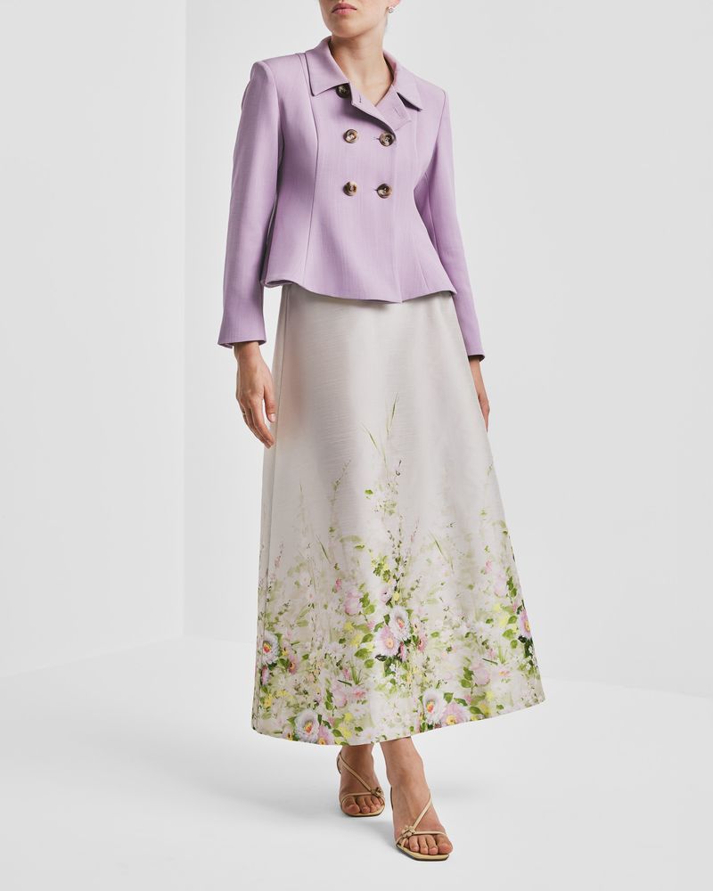 Taffeta Maxi Skirt