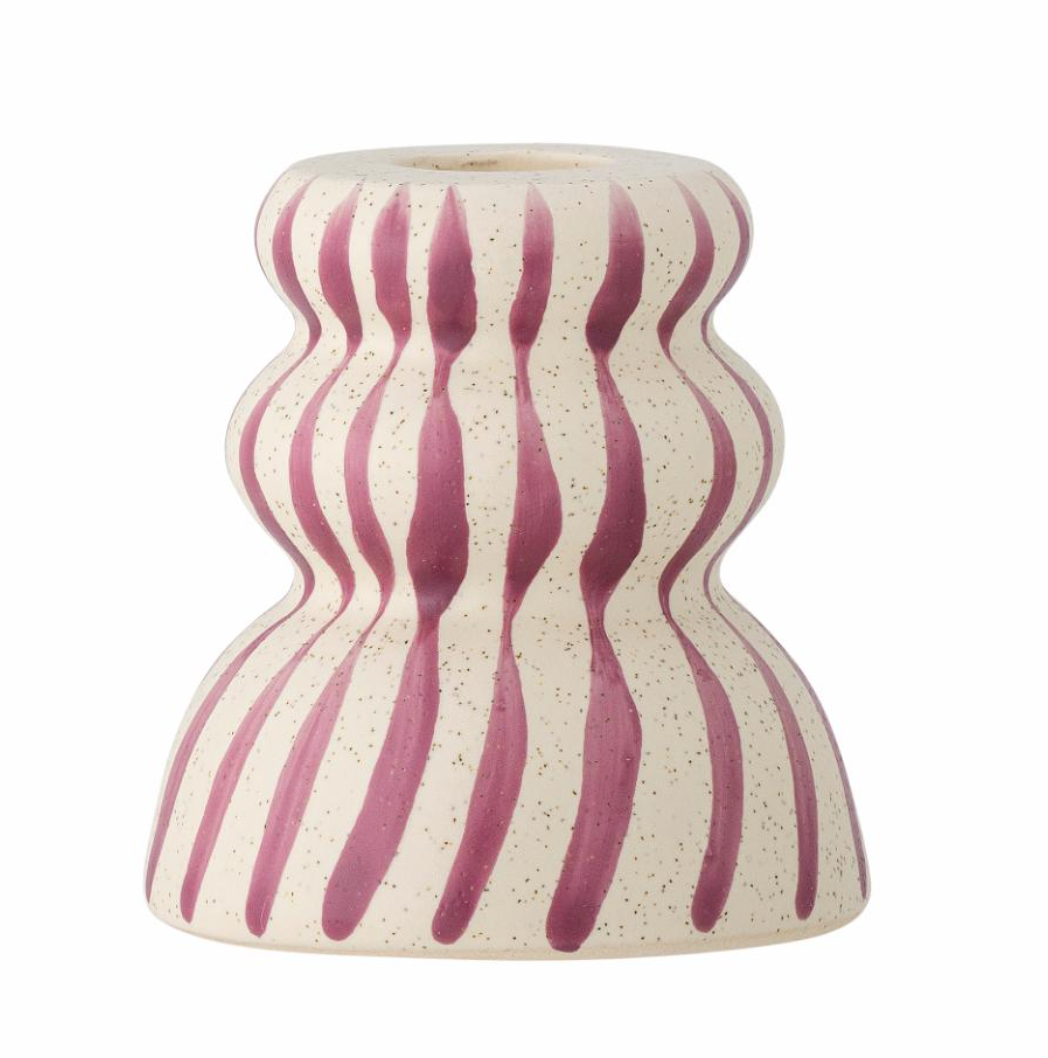 Gabin lysestake - lilla - Stoneware