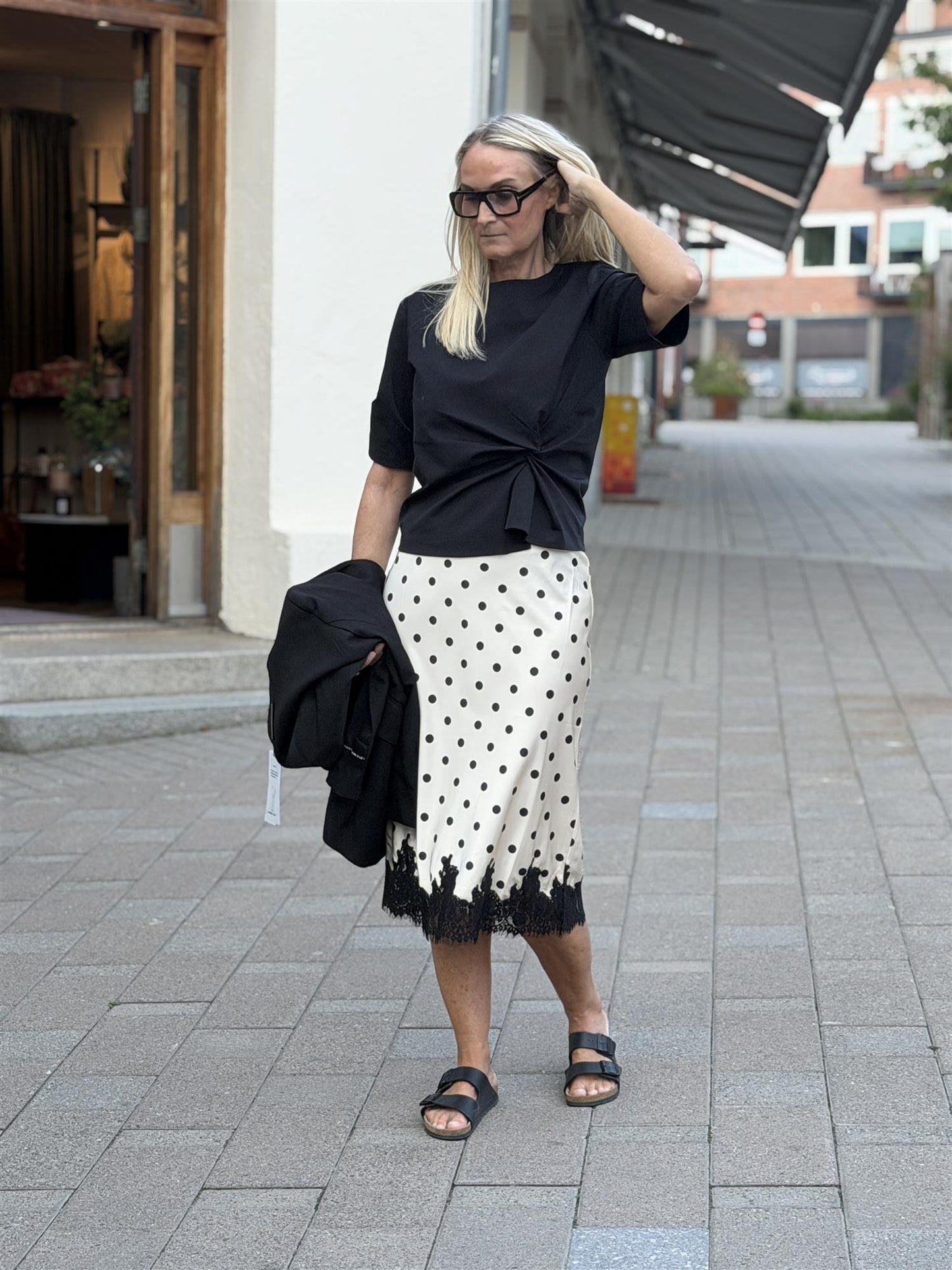 Black Polka Dot