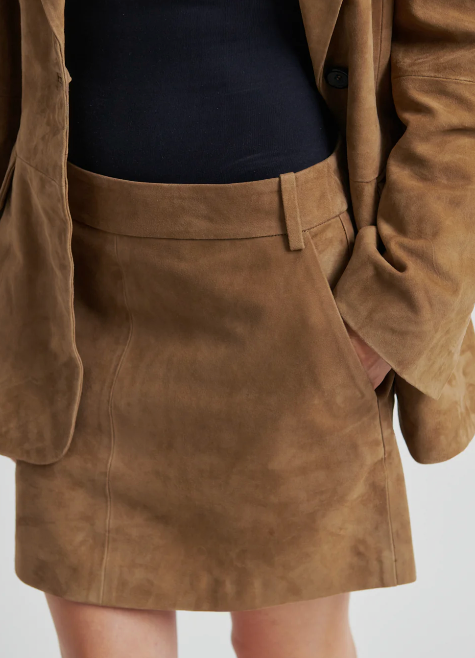Suellen Mini Suede Skirt