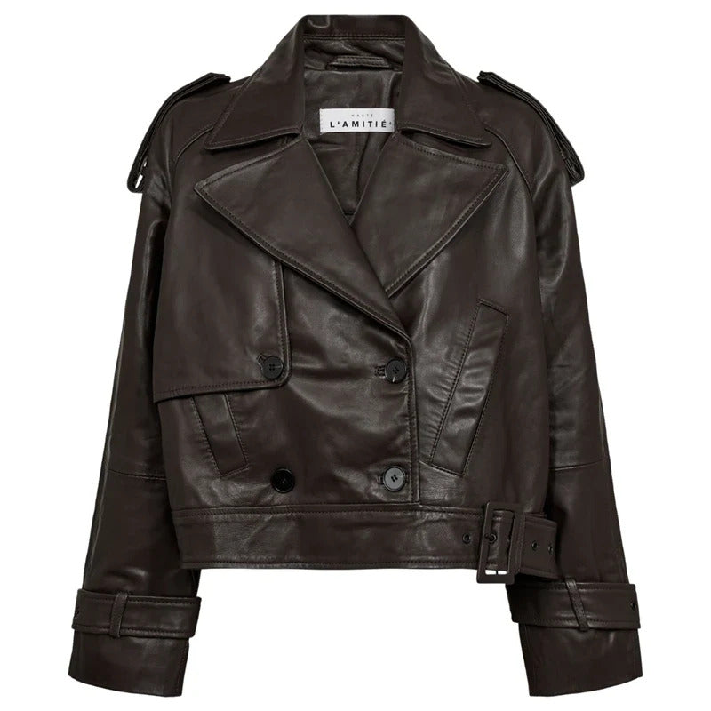 Leather Trench Jacket