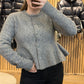 Hiva Peplum Knit Cardigan