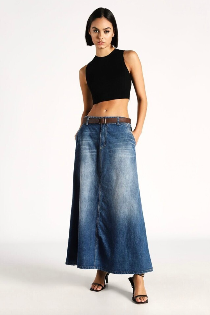 Denim skirt a-shape - Oslo