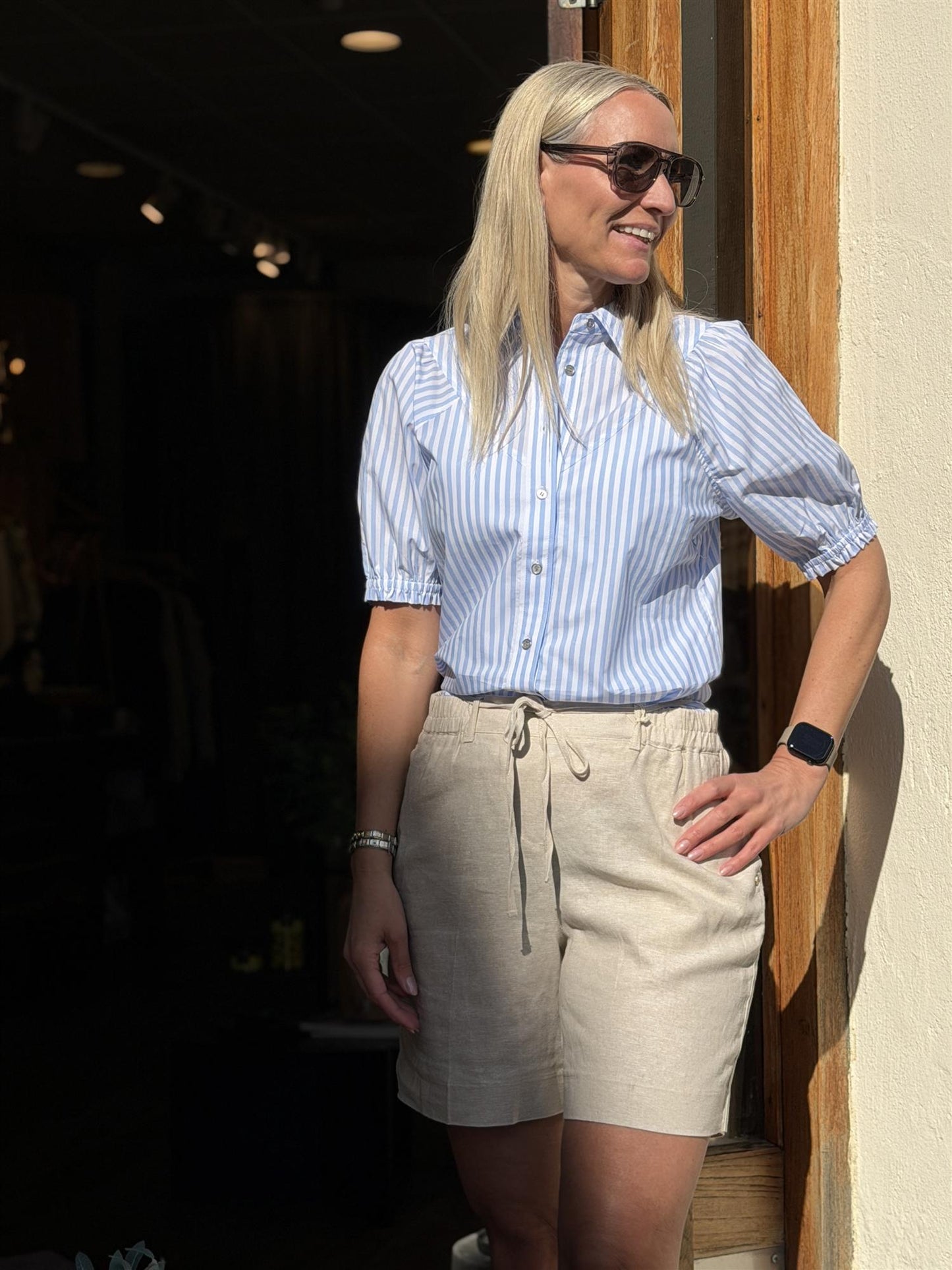 Cami Short Linen/Visco Melange