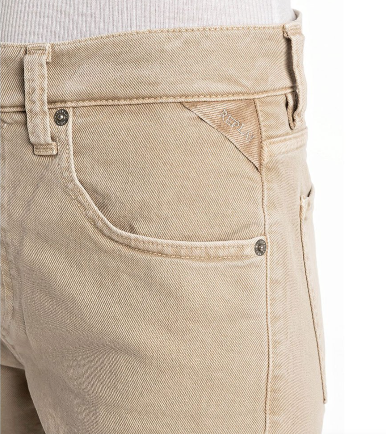 Maijke straight hight waist - Sahara