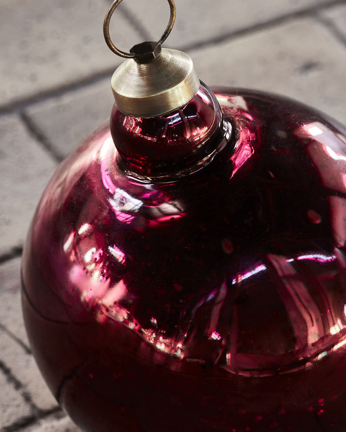 Julekule stor 20 dia-  Shine rosa