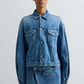 TWO-TONE DENIM RELAXED-FIT JACKET