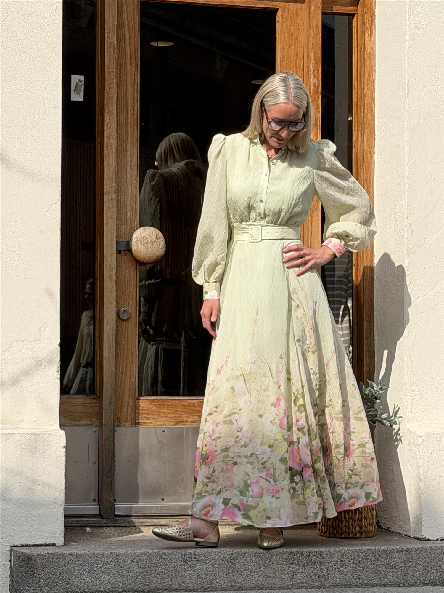 Viscose Belt Dress
