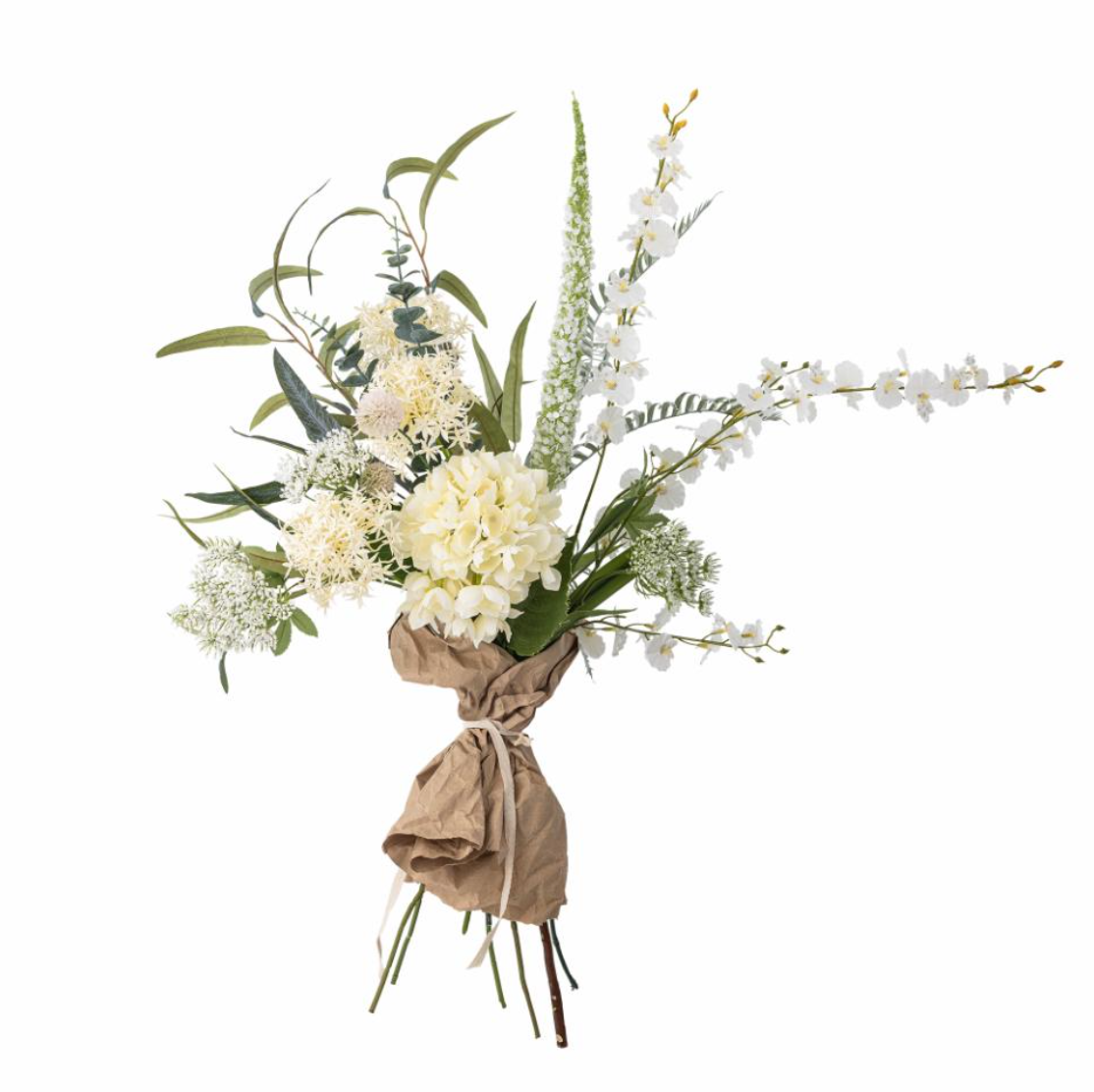 Symphonie Buket - Hvit - Kunstige Blomster
