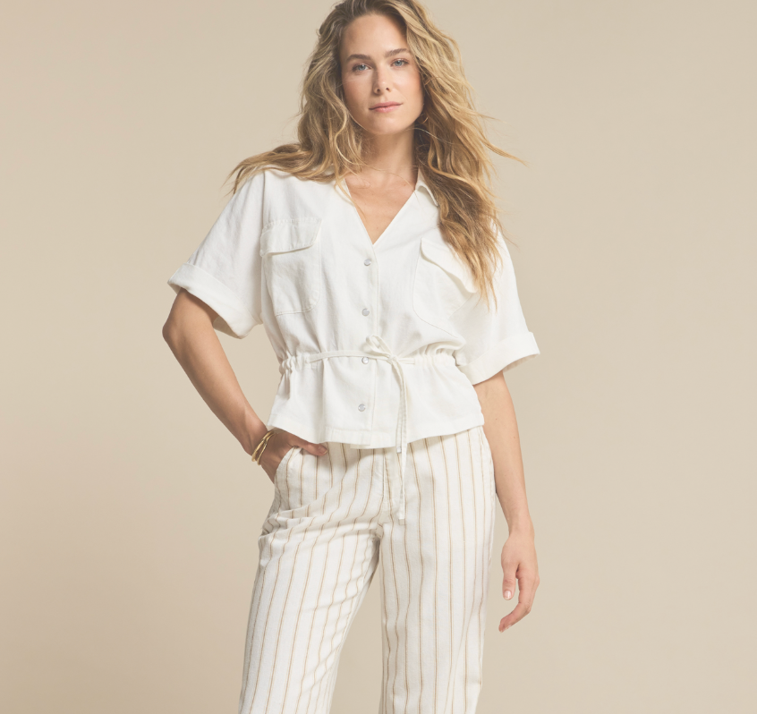 Drew Drawstring Linen/Co