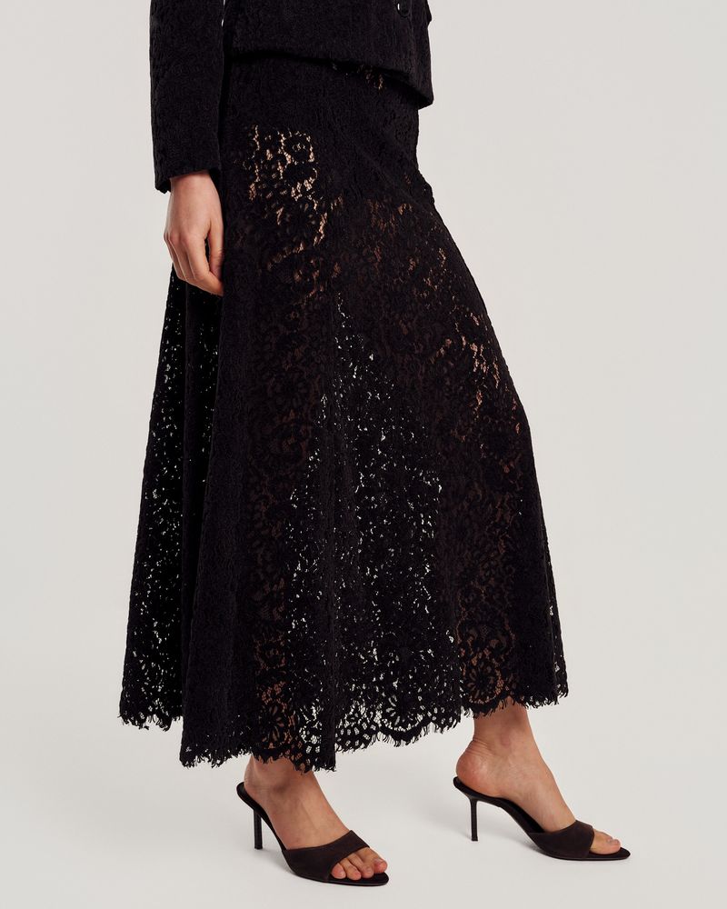 Lace Velvet Skirt