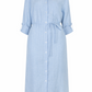 Shirtdress Linen/Visco Pinstripe