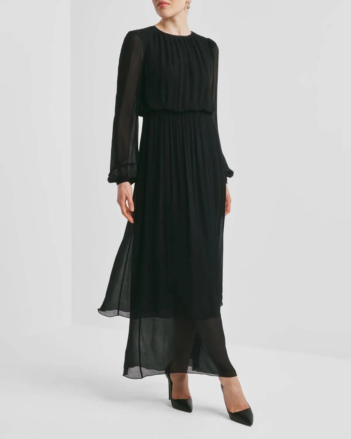 CHIFFON MAXI DRESS