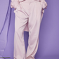 Moon satin trousers - pink