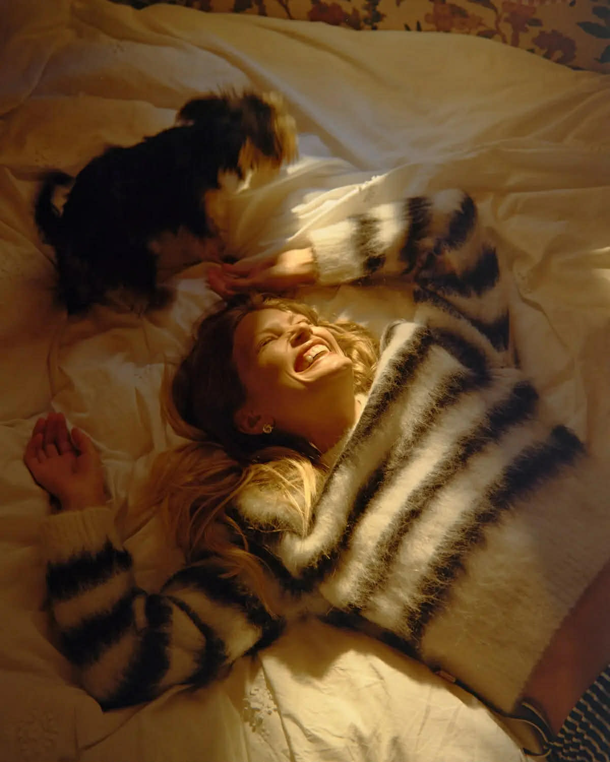 Hairy Knit Fitted Sweater