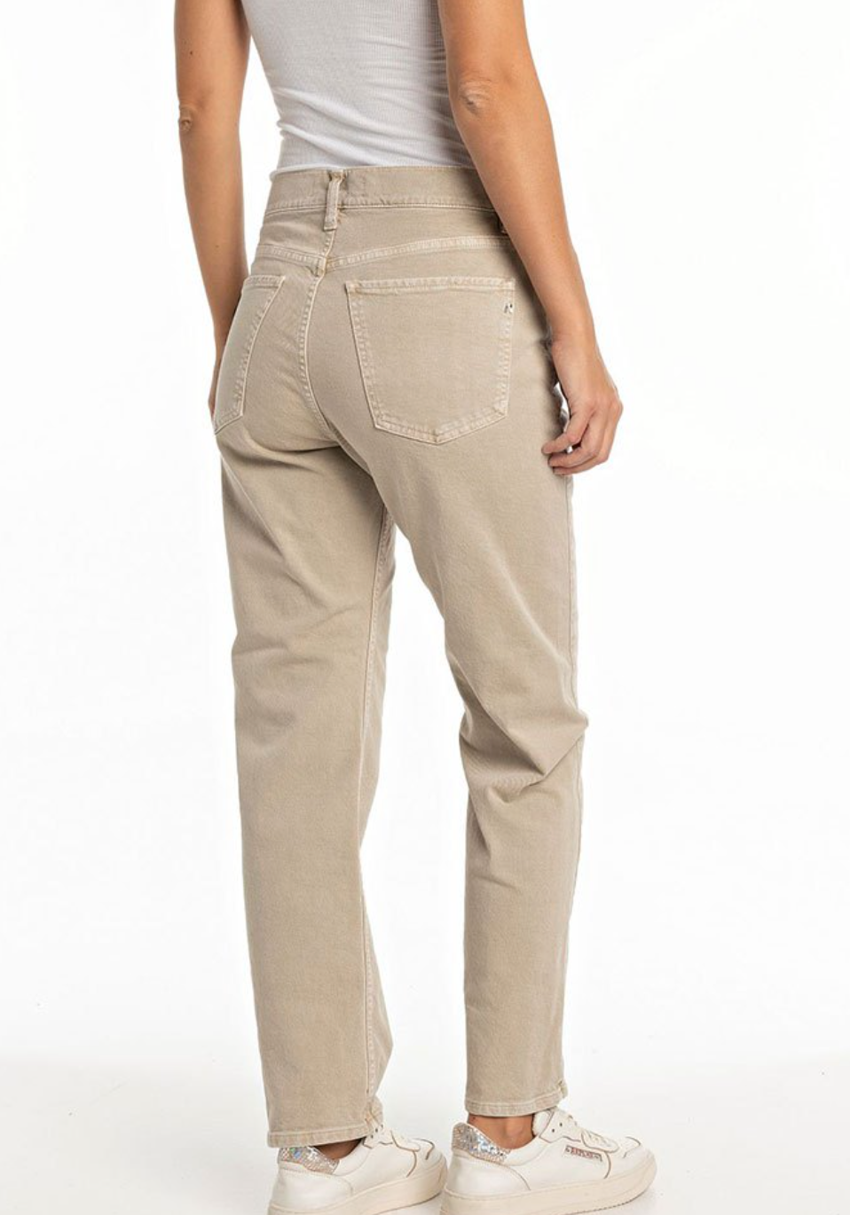 Maijke straight hight waist - Sahara