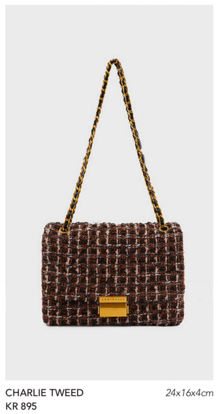 Charlie tweed veske