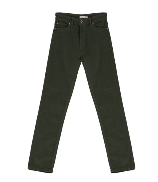 Girlfriend soft corduroy pants - Green