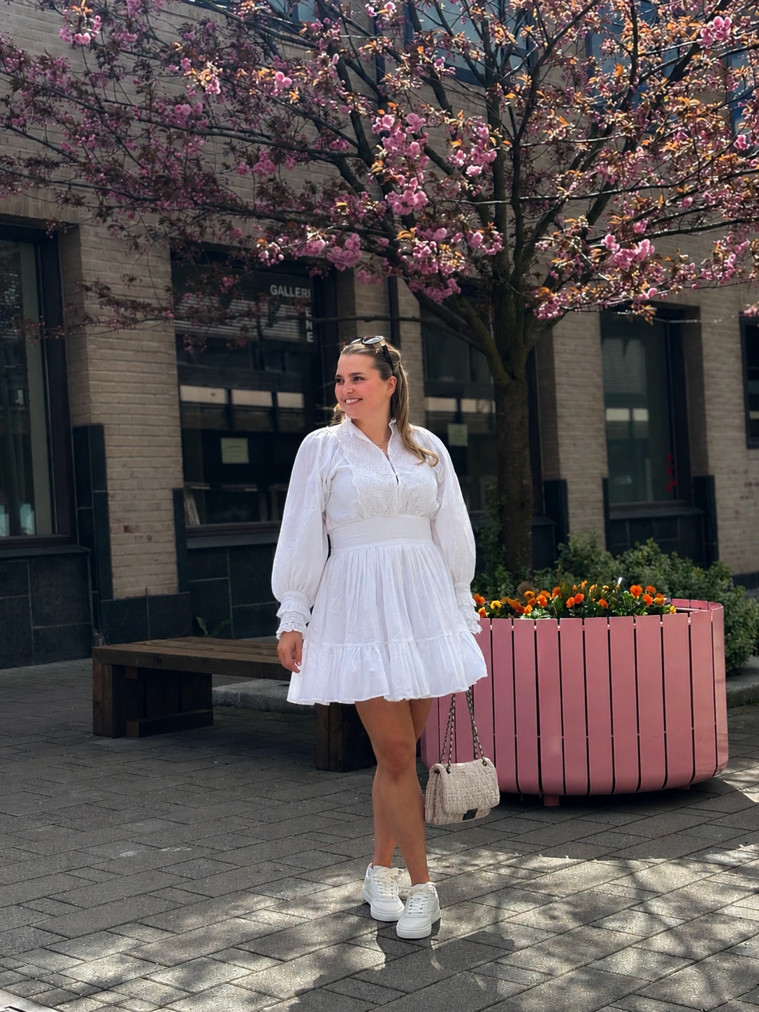 Cotton Slub Mini Dress