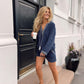Katelin shorts embroidery - navy