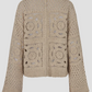 Crosette Knit Cardigan