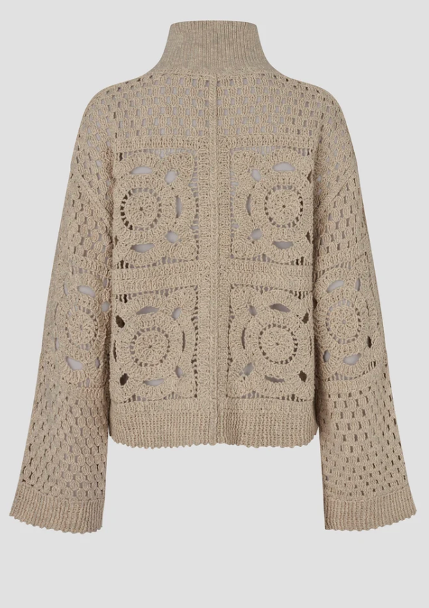 Crosette Knit Cardigan