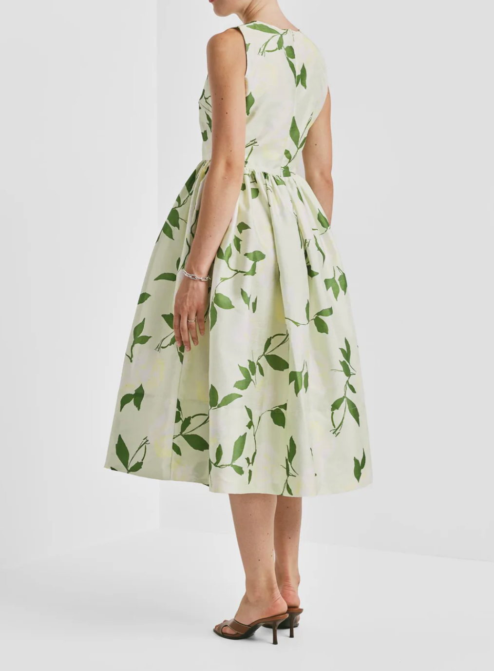 Taffeta Midi Dress