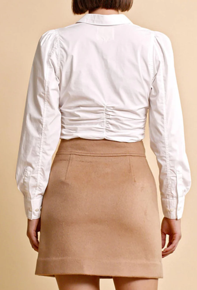 Tailored Mini Skirt - Camel