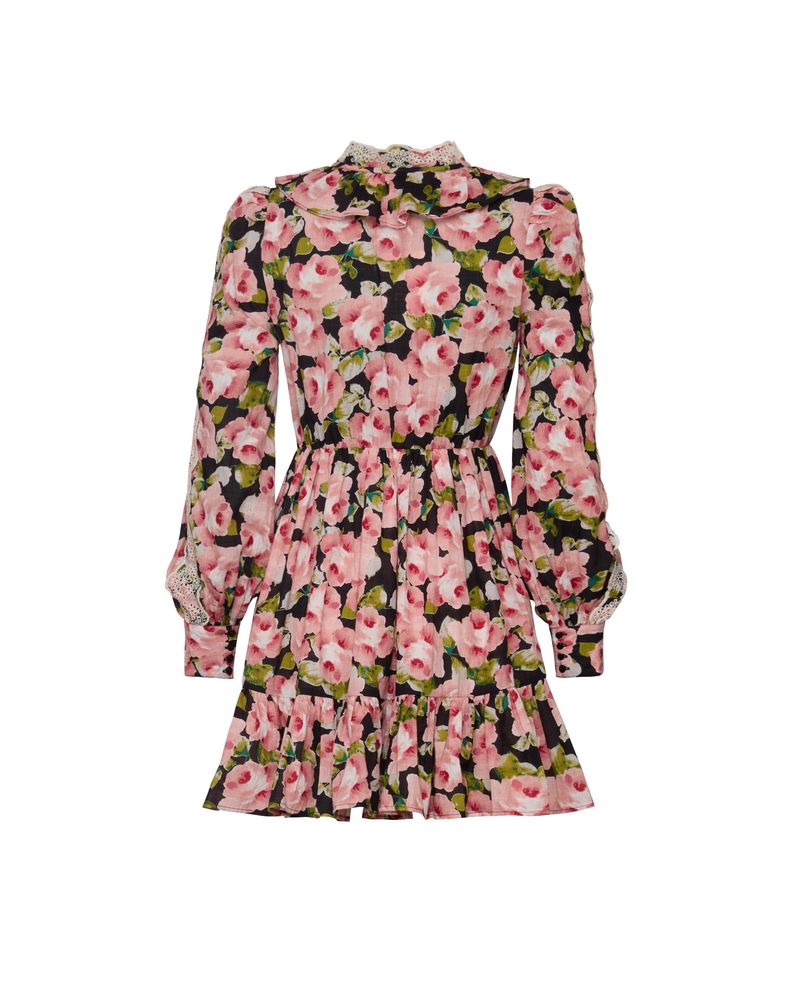 Cotton Slub V-Neck Dress