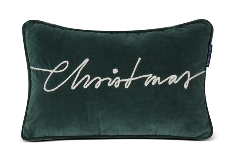 Pute M/Julemotiv Christmas, Bomullsfløyel