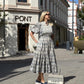 Cotton Slub Midi Dress
